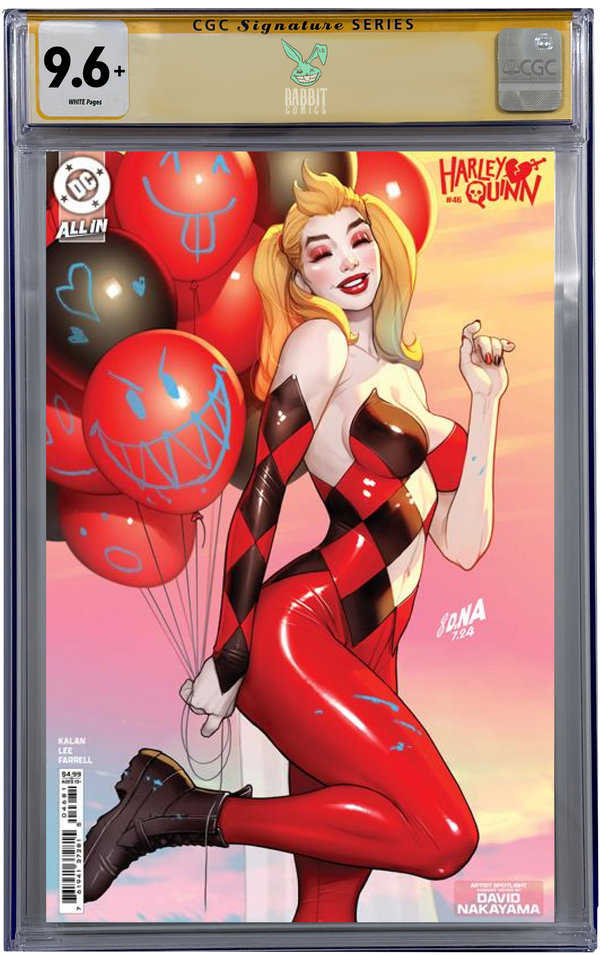 HARLEY QUINN #46 | CVR E DAVID NAKAYAMA ARTIST SPOTLIGHT CARD STOCK VAR | CGC SS 9.6+ | PREORDER