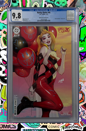 HARLEY QUINN #46 | CVR E DAVID NAKAYAMA ARTIST SPOTLIGHT CARD STOCK VAR | CGC 9.8
