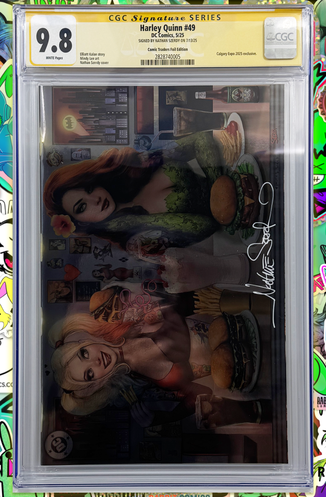 Harley Quinn #49 | Szerdy Foil Tattoo Dinner Variant | CGC SS 9.8