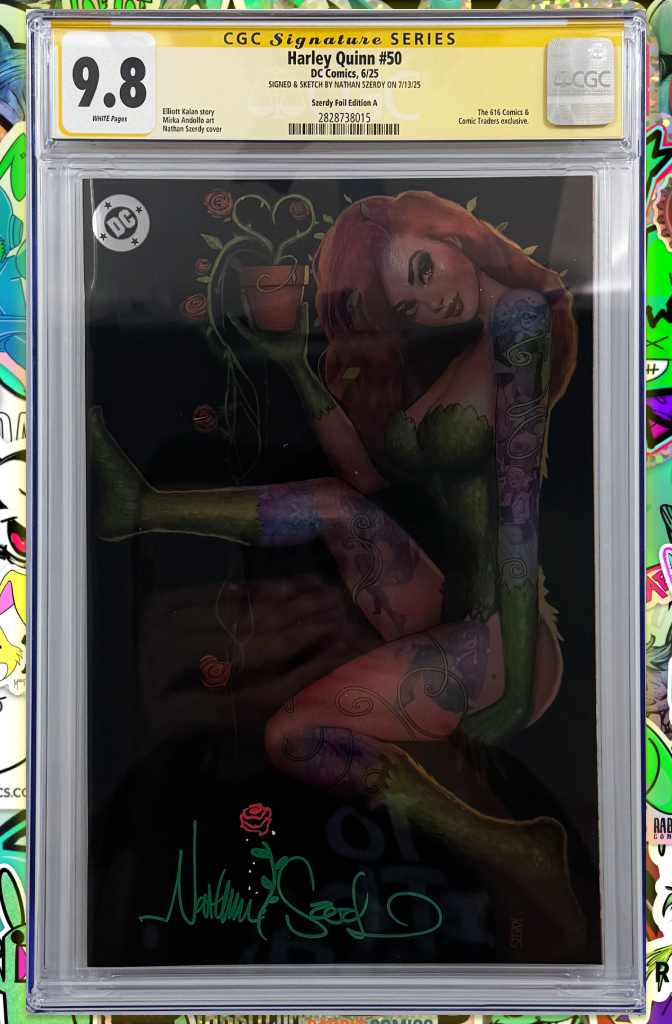 Harley Quinn #50 | Szerdy Foil Variant Cover | Signed by Szerdy | CGC SS 9.8