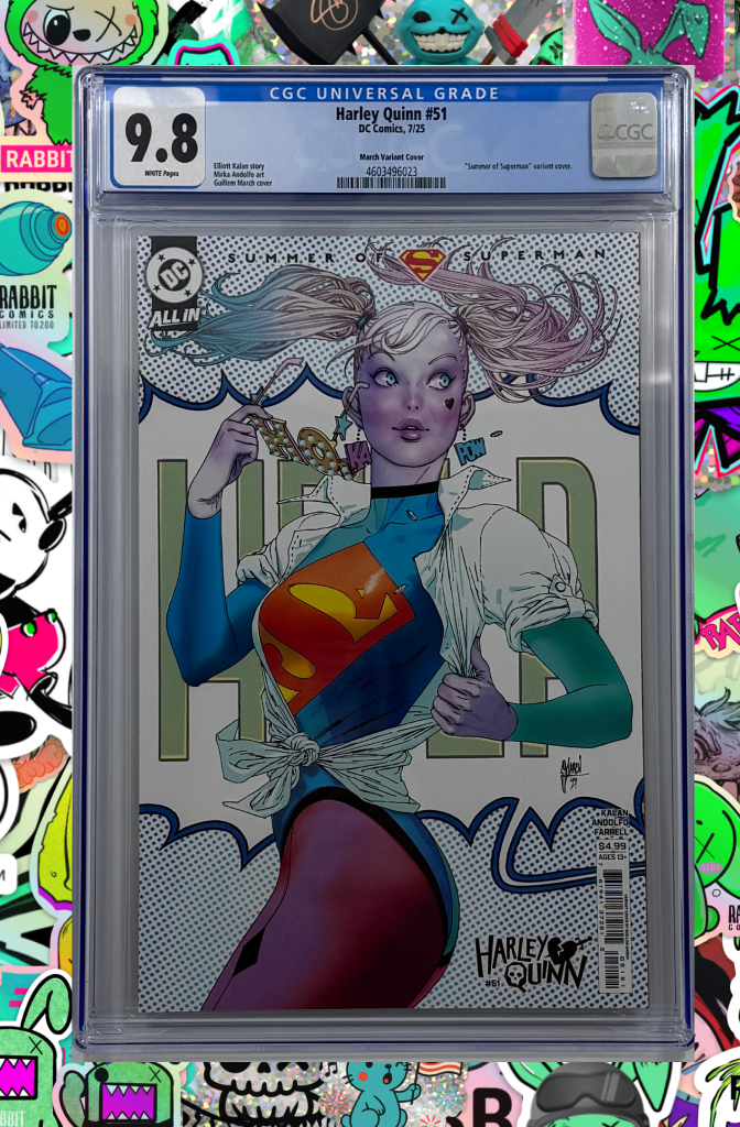 Harley Quinn #51 | Cover D Guillem March Supersmash-Up Card Stock Variant | CGC 9.8