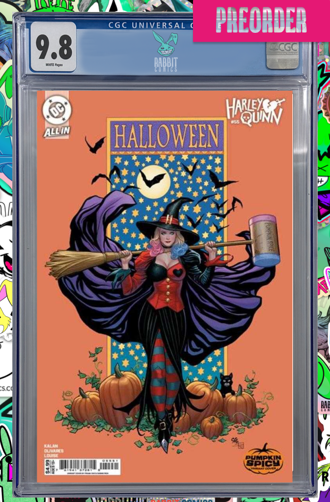 Harley Quinn #55 Cover E Frank Cho Pumpkin Spicy Card Stock Variant | CGC 9.8 | PREORDER