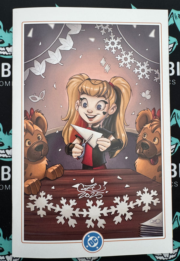 HARLEY QUINN #46 | CVR D CHRISSIE ZULLO DC WINTER WONDERLAND CARD STOCK VAR | SIGNED BY CHRISSIE ZULLO