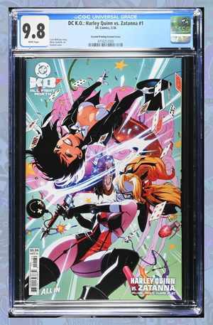 DC K.O. Harley Quinn vs Zatanna #1 (One Shot) 2nd Print Cover B Godtail | CGC 9.8