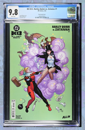 DC K.O. Harley Quinn vs Zatanna #1 (One Shot) Cover B Frank Cho Card Stock Variant | CGC 9.8