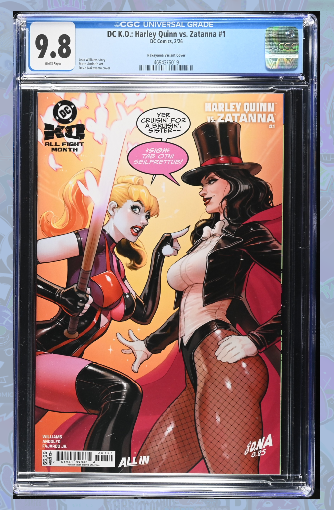 DC K.O. Harley Quinn vs Zatanna #1 (One Shot) Cover E David Nakayama | CGC 9.8