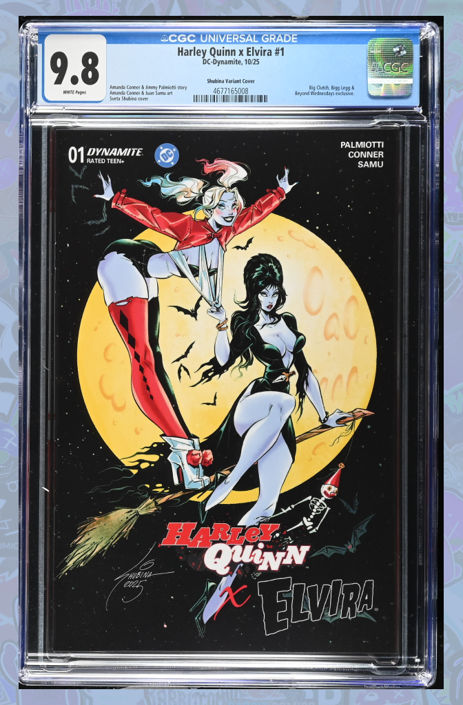 HARLEY QUINN X ELVIRA #1 SVETA SHUBINA HOMAGE NYCC | CGC 9.8