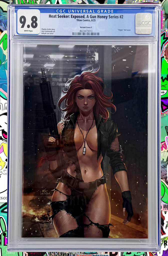 Heat Seeker Exposed A Gun Honey Series #2 | Inhyuk Lee Virgin Foil Variant | CGC 9.8
