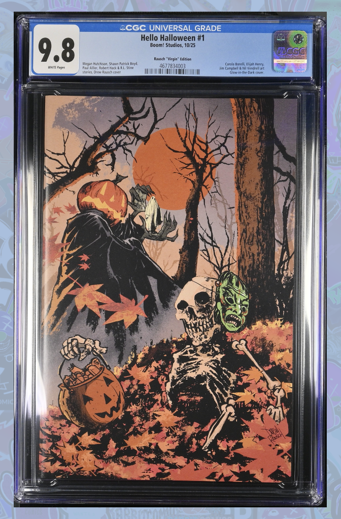 Hello Halloween #1 D Glow In The Dark Variant (Full Art, Rausch) | CGC 9.8
