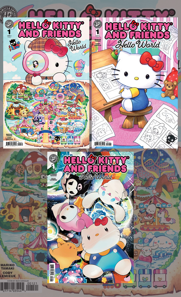 Hello Kitty and Friends: Hello World! #1  | Cover B, C (FOIL) & D  | 3 Book Bundle