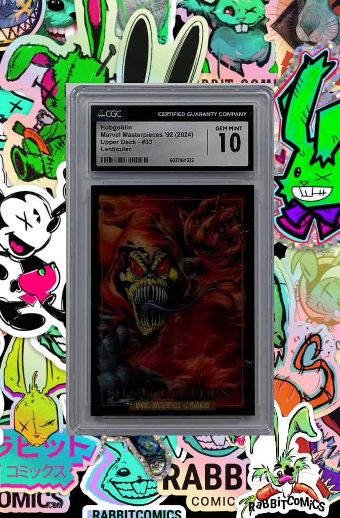 MARVEL MASTERPIECES 92 (2024) HOBGOBLIN | UPPER DECK 33 LINTICULAR  | CGC GEM MINT 10