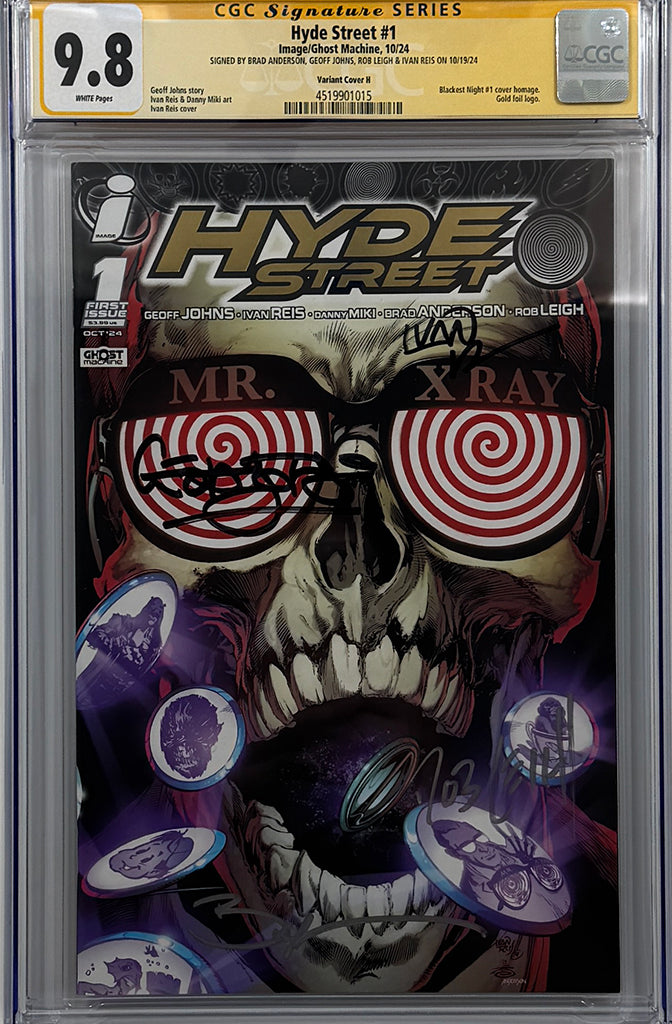 HYDE STREET #1 | ONE PER STORE | GOLD FOIL BLACKEST NIGHT HOMAGE | 4X SIGNED | CGC SS 9.8