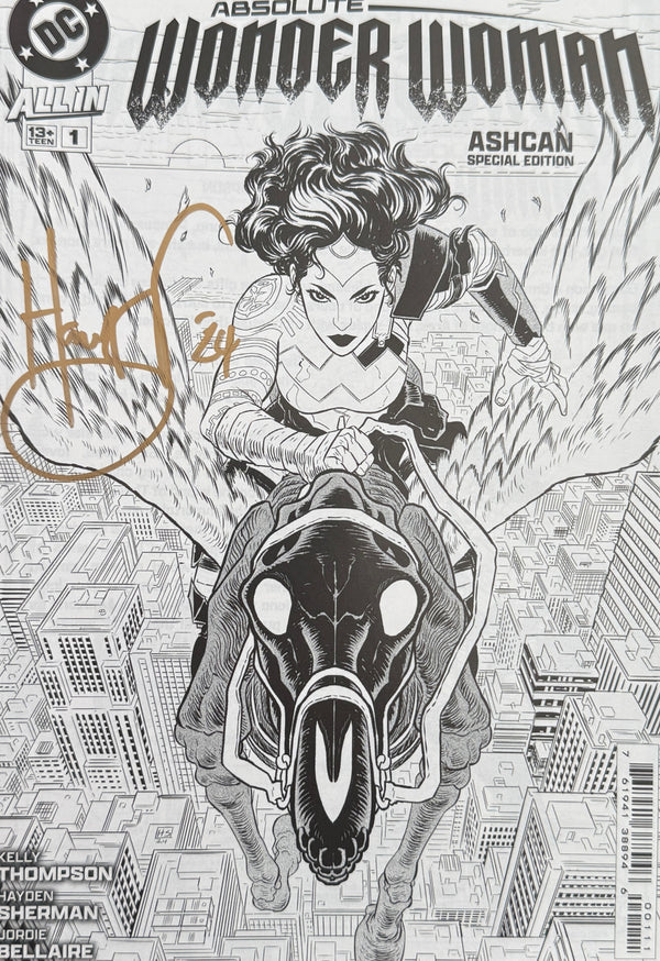 Absolute Wonder Woman & Superman Ashcan | Signed by Hayden Sherman | NYCC EXCLUSIVE