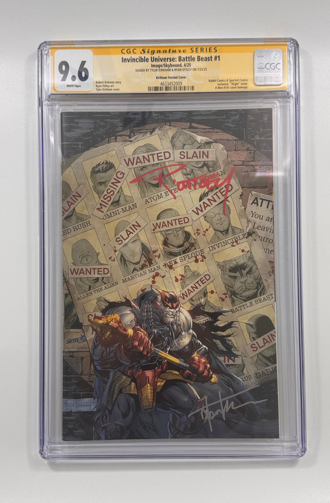 BATTLE BEAST #1 | TYLER KIRKHAM VIRGIN VARIANT | DOUBLE SIGNED | CGC SS 9.6