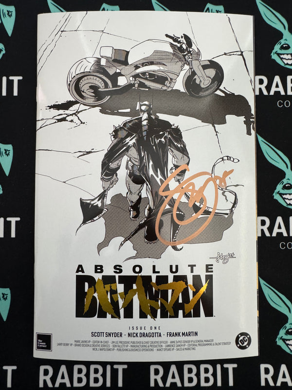 Absolute Batman #1 | Fernandez 4th Print Gold Foil Edition Akira | Signed by Scott Snyder