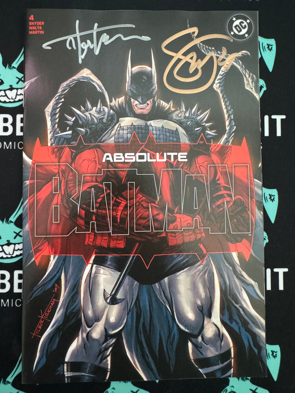 ABSOLUTE BATMAN #4 | TYLER KIRKHAM VARIANT | SIGNED BY SCOTT SNYDER + TYLER KIRKHAM