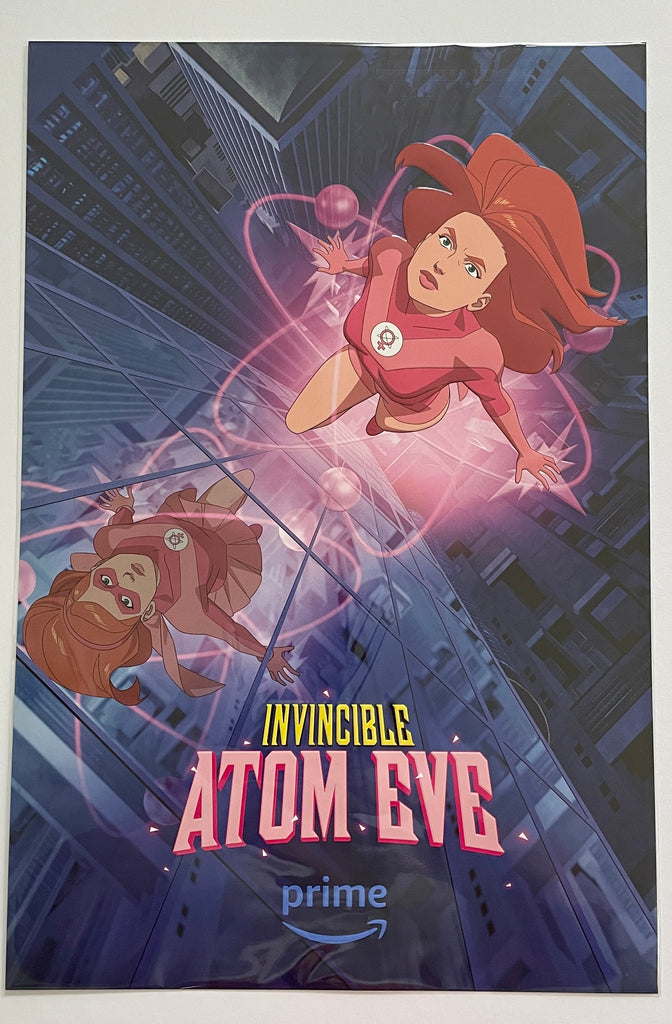 Invincible Atom Eve 2023 EMBOSSED POSTER SDCC Panel exclusive