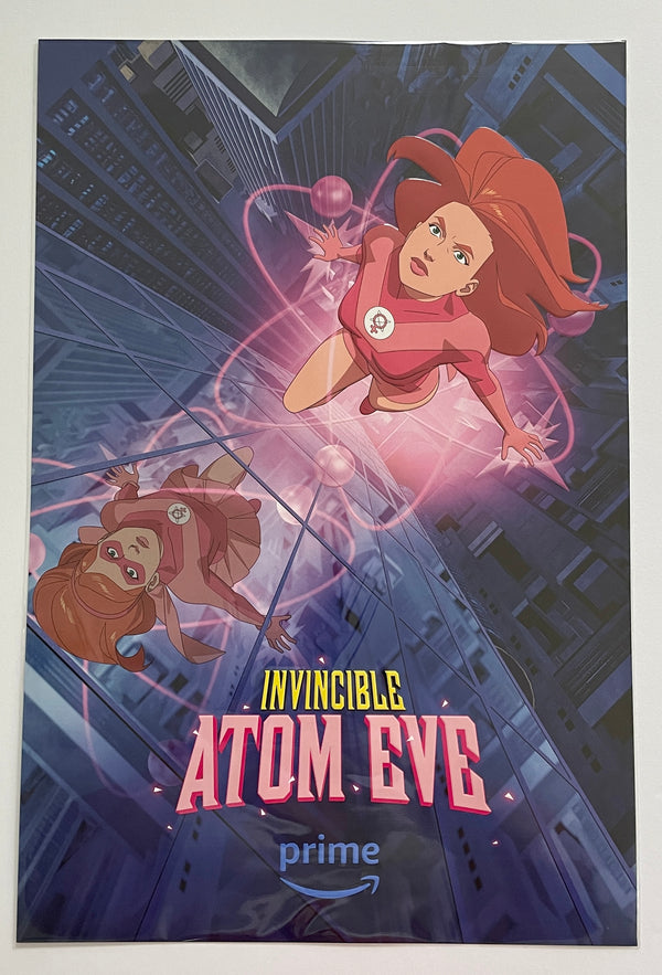 Invincible Atom Eve 2023 EMBOSSED POSTER SDCC Panel exclusive