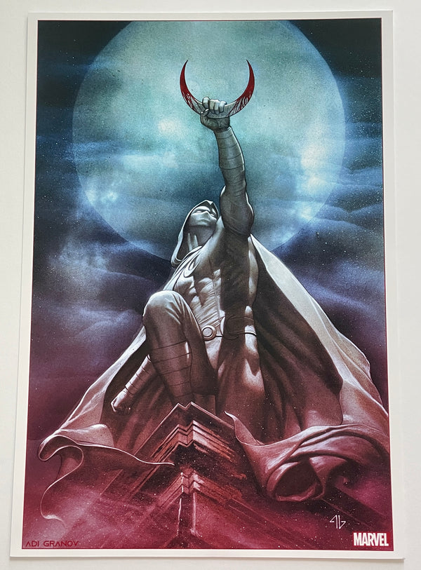 Adi Granov Marvel Art Print | 11.75 x 16.5 | Moon Knight