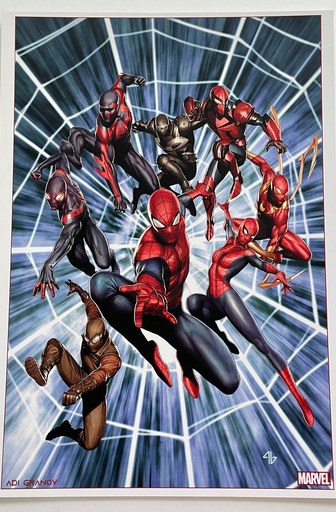 Adi Granov Marvel Art Print | 11.75 x 16.5 | Spider-man Spiderverse