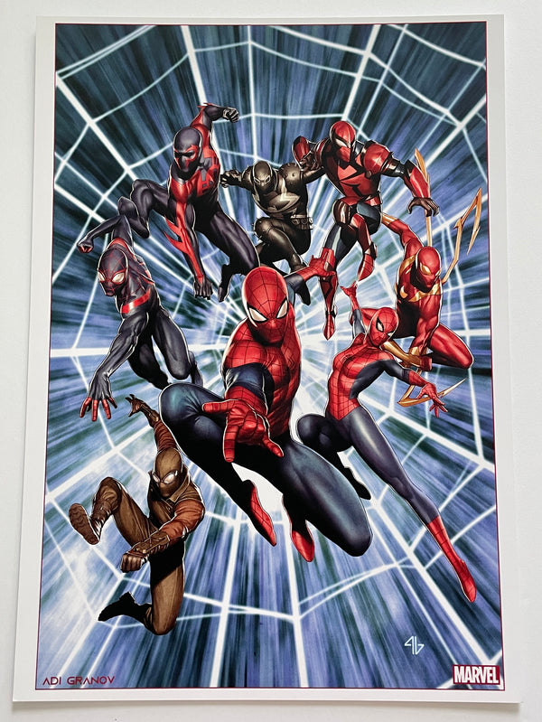 Adi Granov Marvel Art Print | 11.75 x 16.5 | Spider-man Spiderverse