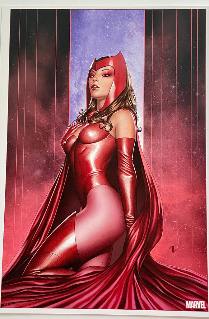 Adi Granov Marvel Art Print | 11.75 x 16.5 | Scarlet Witch