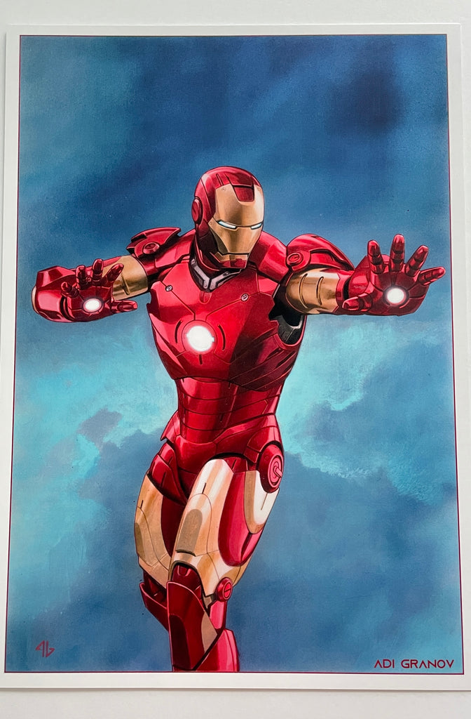 Adi Granov Marvel Art Print | 11.75 x 16.5 | Iron Man Mk3