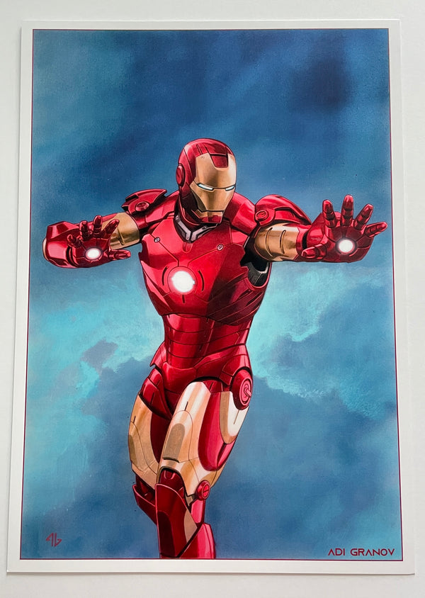 Adi Granov Marvel Art Print | 11.75 x 16.5 | Iron Man Mk3