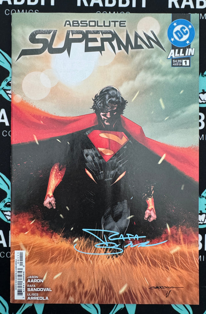 ABSOLUTE SUPERMAN #1  | CVR A RAFA SANDOVAL | SIGNED BY RAFA SANDOVAL
