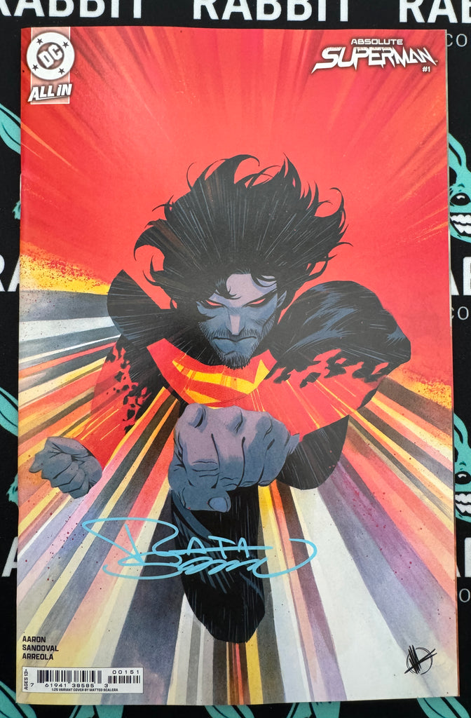 ABSOLUTE SUPERMAN #1  | 1:25 RATIO VARIANT | SIGNED BY RAFA SANDOVAL