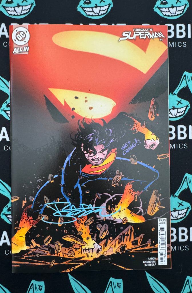 ABSOLUTE SUPERMAN #1  | CVR B WES CRAIG CARD STOCK VARIANT | SIGNED BY RAFA SANDOVAL
