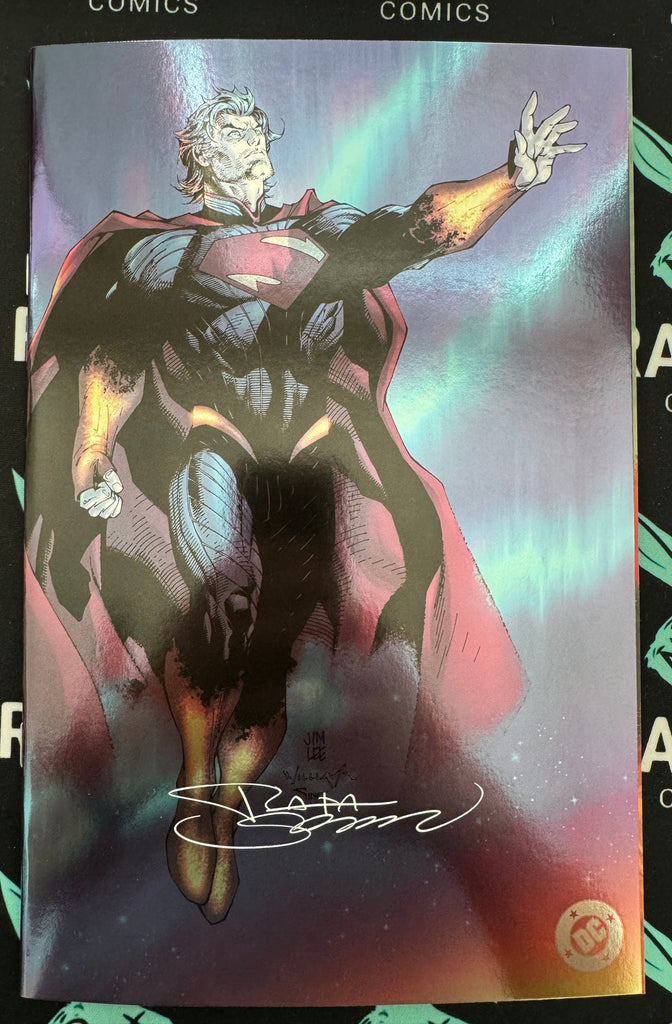 ABSOLUTE SUPERMAN #1  | CVR C JIM LEE FOIL VARIANT | SIGNED BY RAFA SANDOVAL