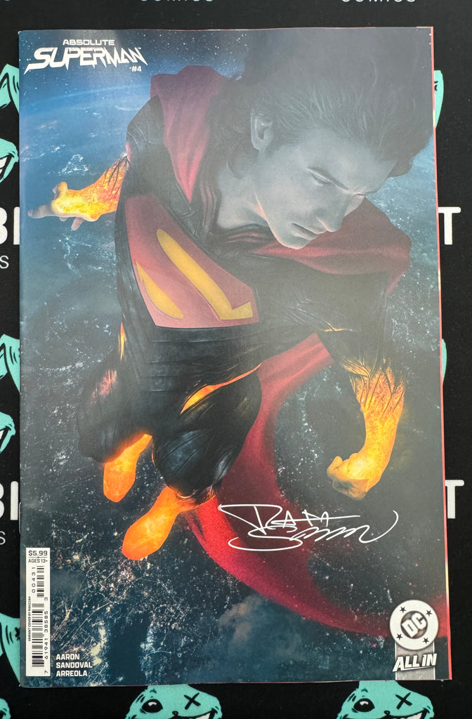 ABSOLUTE SUPERMAN #4 | CVR C RAHZZAH CARD STOCK VAR | SIGNED BY RAFA SANDOVAL