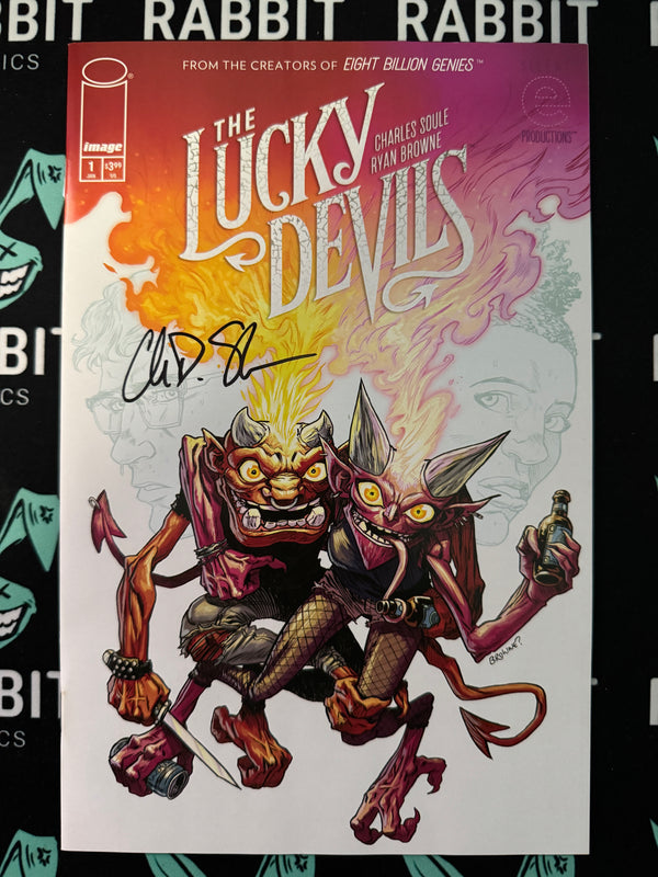 LUCKY DEVILS #1 (OF 9) | CVR A RYAN BROWNE | SIGNED BY CHARLES SOULE