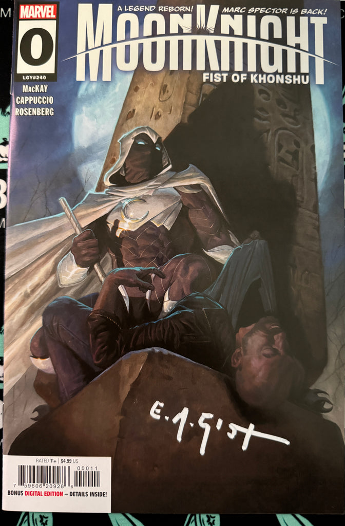 Moon Knight: Fist of Khonshu #0 | EM GIST | SIGNED BY EM GIST