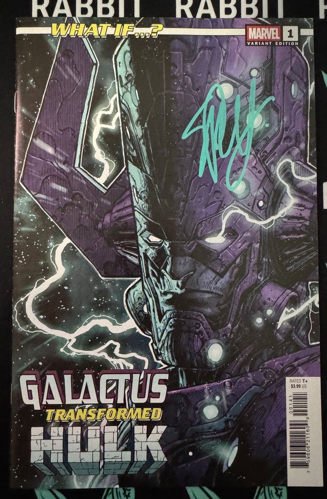 WHAT IF...? GALACTUS: GALACTUS TRANSFORMED HULK? #1 | STEPHEN PLATT VARIANT | SIGNED BY PLATT