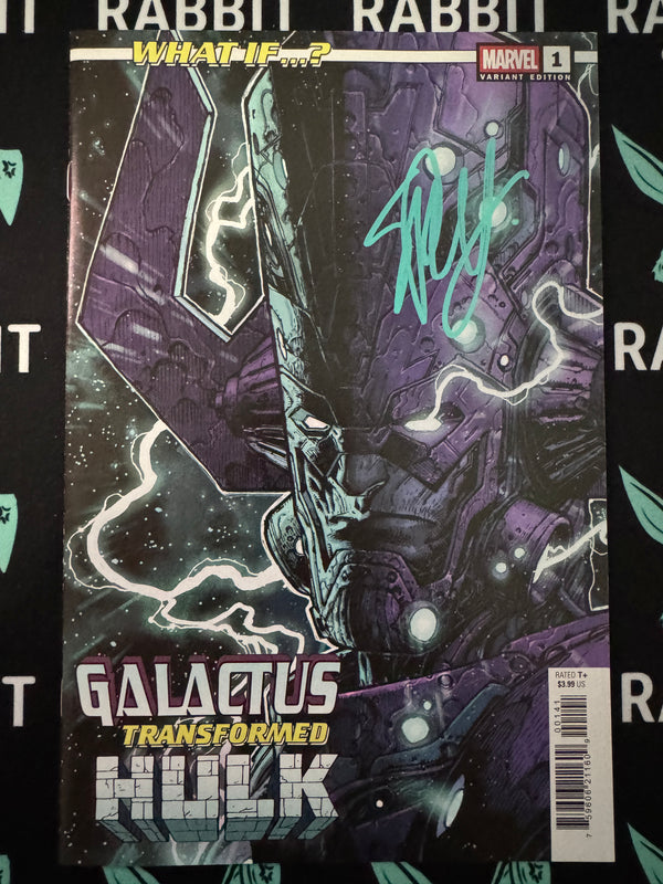 WHAT IF...? GALACTUS: GALACTUS TRANSFORMED HULK? #1 | STEPHEN PLATT VARIANT | SIGNED BY PLATT