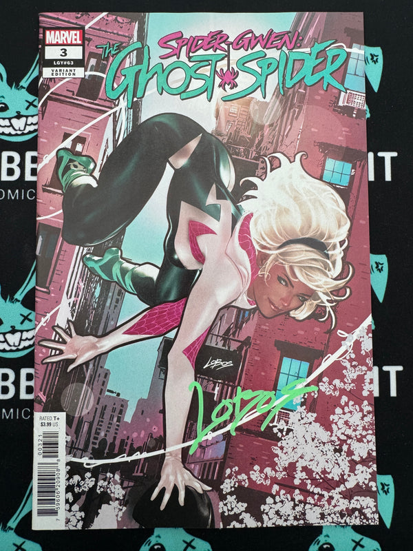 SPIDER-GWEN: THE GHOST-SPIDER #2 | PABLO VILLALOBOS VARIANT | SIGNED BY LOBOS