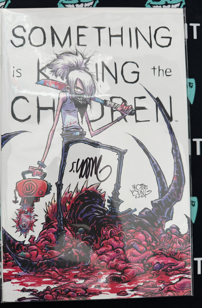 Something is Killing the Children #0 | Skottie Young White Variant | Signed by Skottie Young