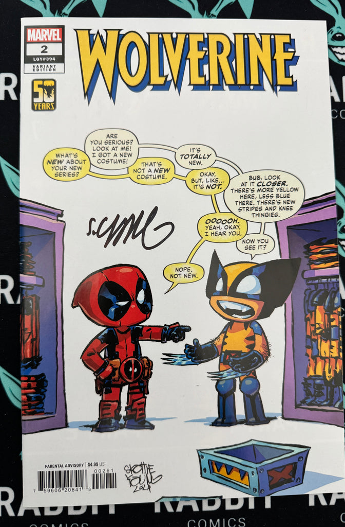 Wolverine #2  | Skottie Young Variant | Signed by Skottie Young