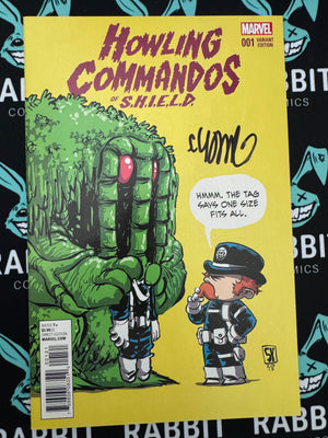 Howling Commandos of Shield #1 | Skottie Young Variant | Signed by Skottie Young