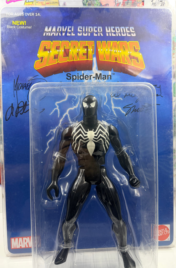 Marvel Spider-Man Secret Wars Jumbo 12" Figure Gentle Giant Black 2015 Sealed 5x Signed