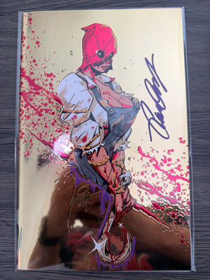 The Curse of Cleaver County #1 | MegaCon Sveta Shubina Yellow GOLD EMBOSSED LTD 25 | Signed by Garrett Gunn
