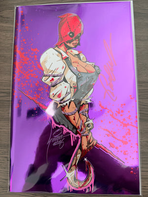 The Curse of Cleaver County #1 | MegaCon Sveta Shubina PURPLE EMBOSSED LTD 25 | Signed by Garrett Gunn