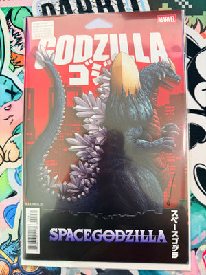 Godzilla Destroys The Marvel Universe #4 John Tyler Christopher Action Figure Variant | Signed by JTC