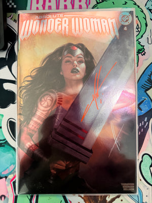 Absolute Wonder Woman #4 | Carla Cohen Foil Variant | Signed By Carla Cohen