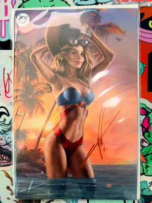 GNORTS SWIMSUIT #1 | CARLA COHEN MEGACON SUPERGIRL VARIANT | SIGNED BY CARLA COHEN