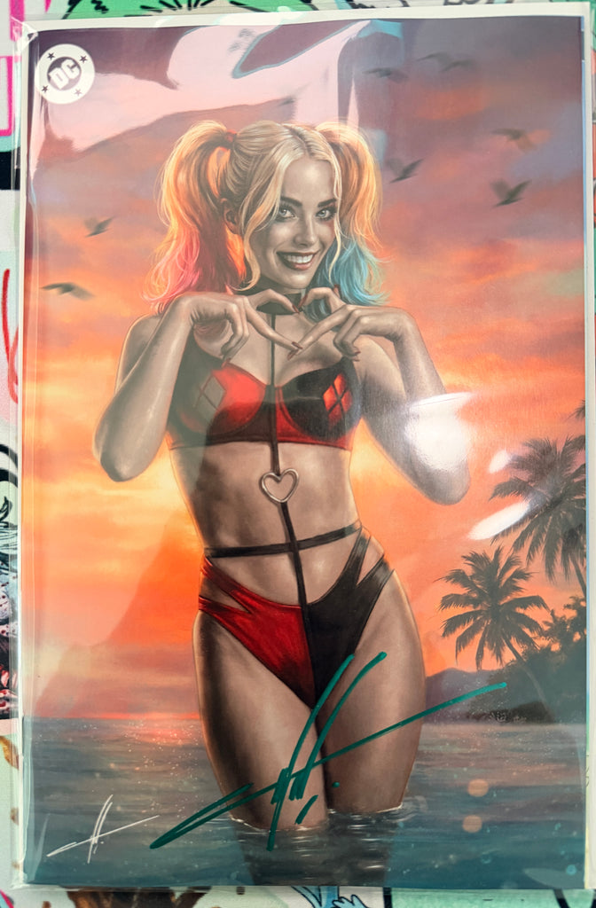 GNORTS SWIMSUIT #1 | CARLA COHEN MEGACON HARLEY QUINN VARIANT | SIGNED BY CARLA COHEN