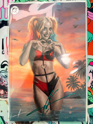 GNORTS SWIMSUIT #1 | CARLA COHEN MEGACON HARLEY QUINN VARIANT | SIGNED BY CARLA COHEN