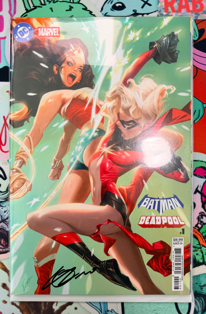 DC Marvel Batman Deadpool #1  Cover L Alexander Lozano Variant | Signed by Lozano